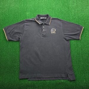 Vintage Oarsman 913 USMA West Point Polo Shirt Mens XL Black Military Academy